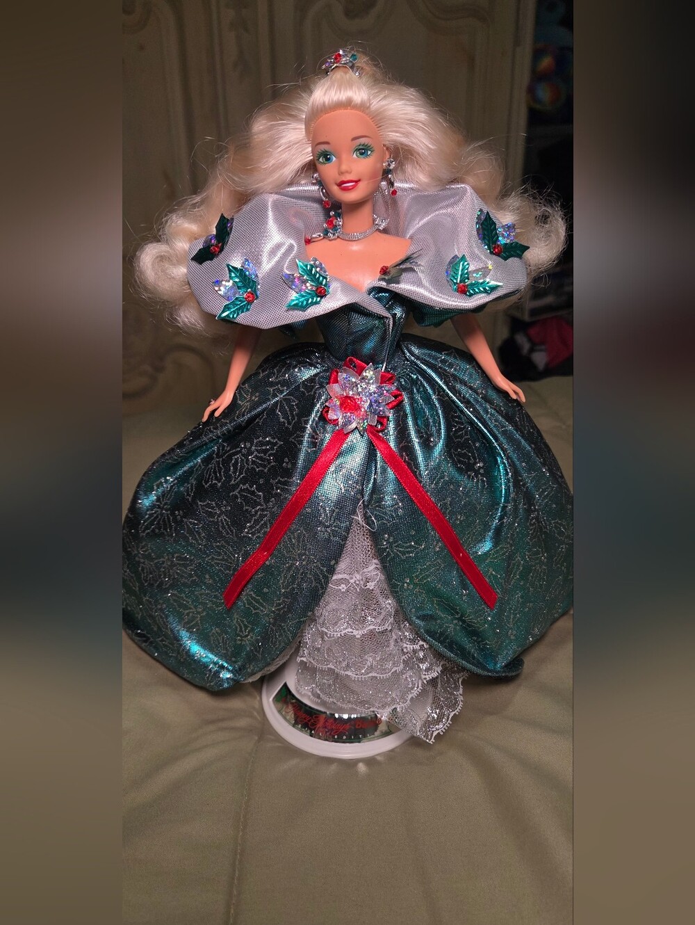 Happy Holidays Barbie Special Edition Collectible Doll with StandDescription: